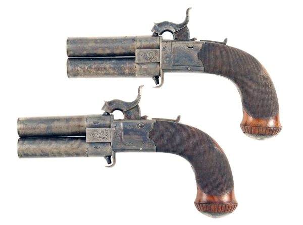 A Near Mint Cased Pair of Over and Under Pistols - Image 3