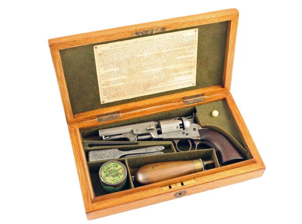 A Cased London Colt Pocket Percussion Revolver, No. 10122.