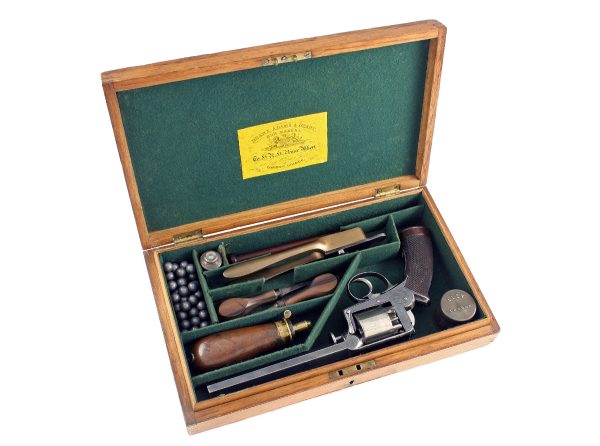 A Rare Cased 56 Bore M1851 Adams Percussion Revolver, No. 8627R.