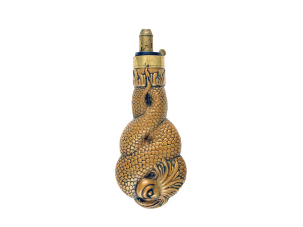 An Incredibly Scarce Entwined Dolphins Flask.