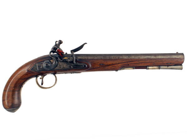 A Fine 22-Bore Flintlock Duelling Pistol by Rigby of Dublin.