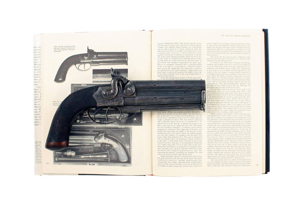 A Percussion Howdah Pistol by Mortimer - Image 2