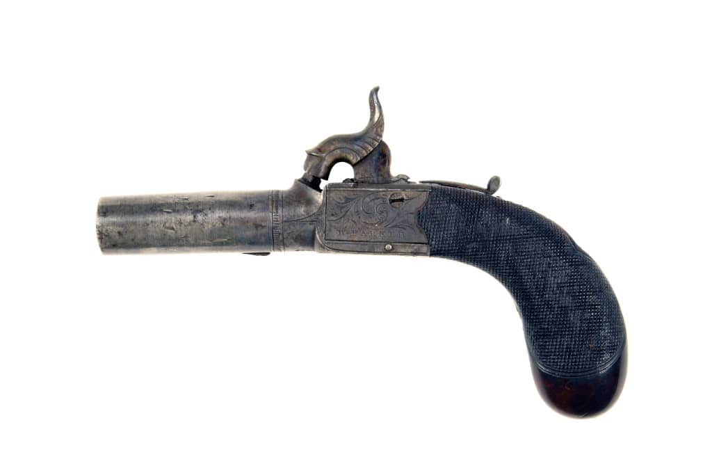 An Unusual Cased Pair of Percussion Pocket Pistols by W. Parker - Image 6