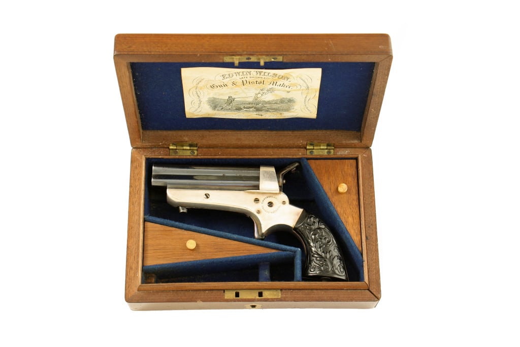 A Good Cased Tipping & Lawden 4 Shot Derringer - Image 6