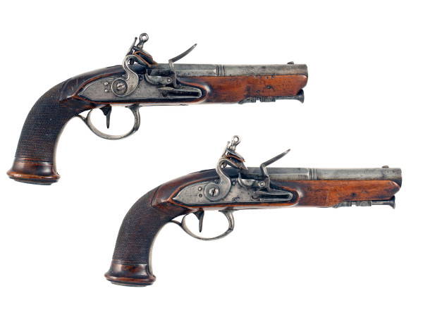 A PAir of Flintlock Officers Pistols