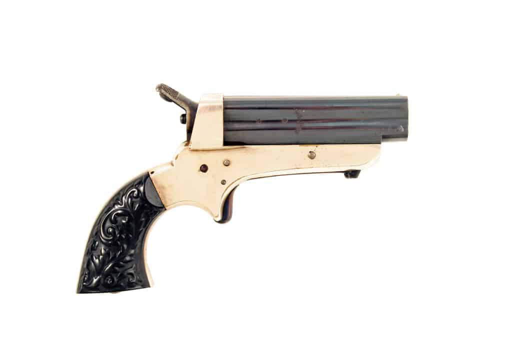 A Good Cased Tipping & Lawden 4 Shot Derringer - Image 2