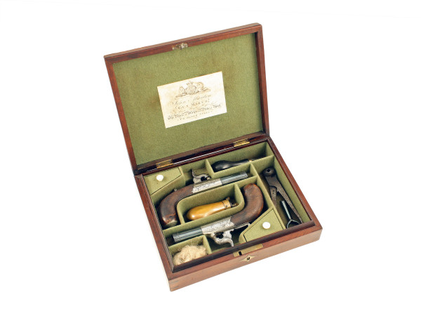 A Rare Cased Pair of Manton & Son Percussion Pocket Pistols.