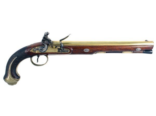 An Outstanding Pair of Flintlock Officers Pistols by Knubley of London. - Image 7