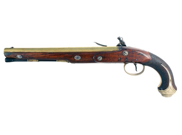 An Outstanding Pair of Flintlock Officers Pistols by Knubley of London. - Image 3