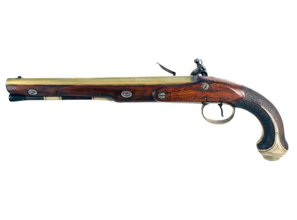 An Outstanding Pair of Flintlock Officers Pistols by Knubley of London. - Image 9