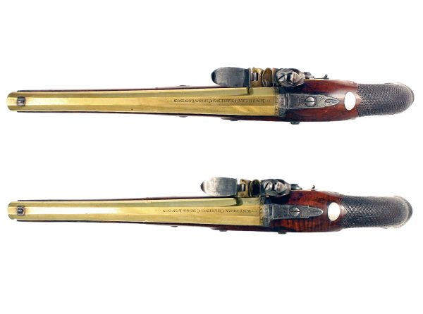 An Outstanding Pair of Flintlock Officers Pistols by Knubley of London. - Image 5