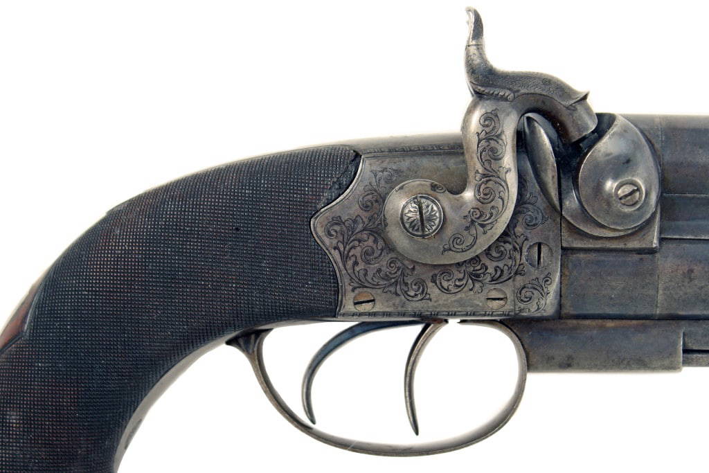 A Percussion Howdah Pistol by Mortimer - Image 7