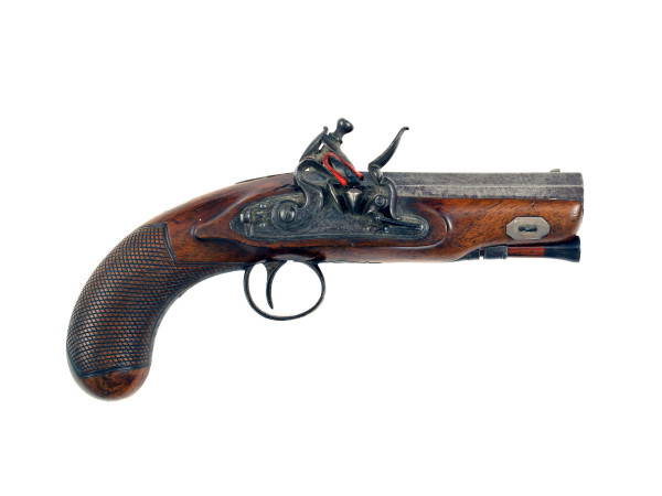 A Crisp Flintlock Overcoat Pistol by John Cuff.