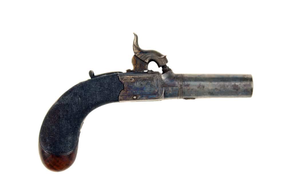An Unusual Cased Pair of Percussion Pocket Pistols by W. Parker - Image 4