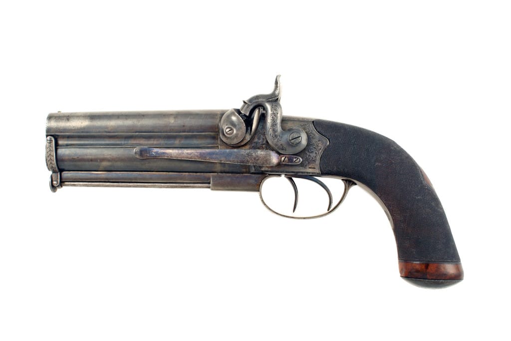 A Percussion Howdah Pistol by Mortimer - Image 4