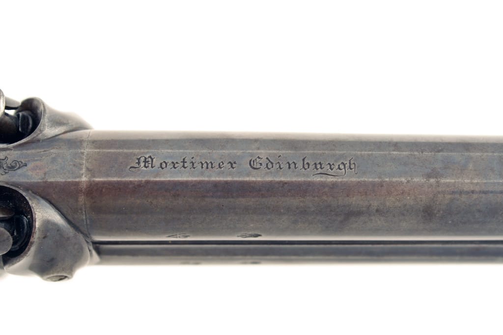 A Percussion Howdah Pistol by Mortimer - Image 6