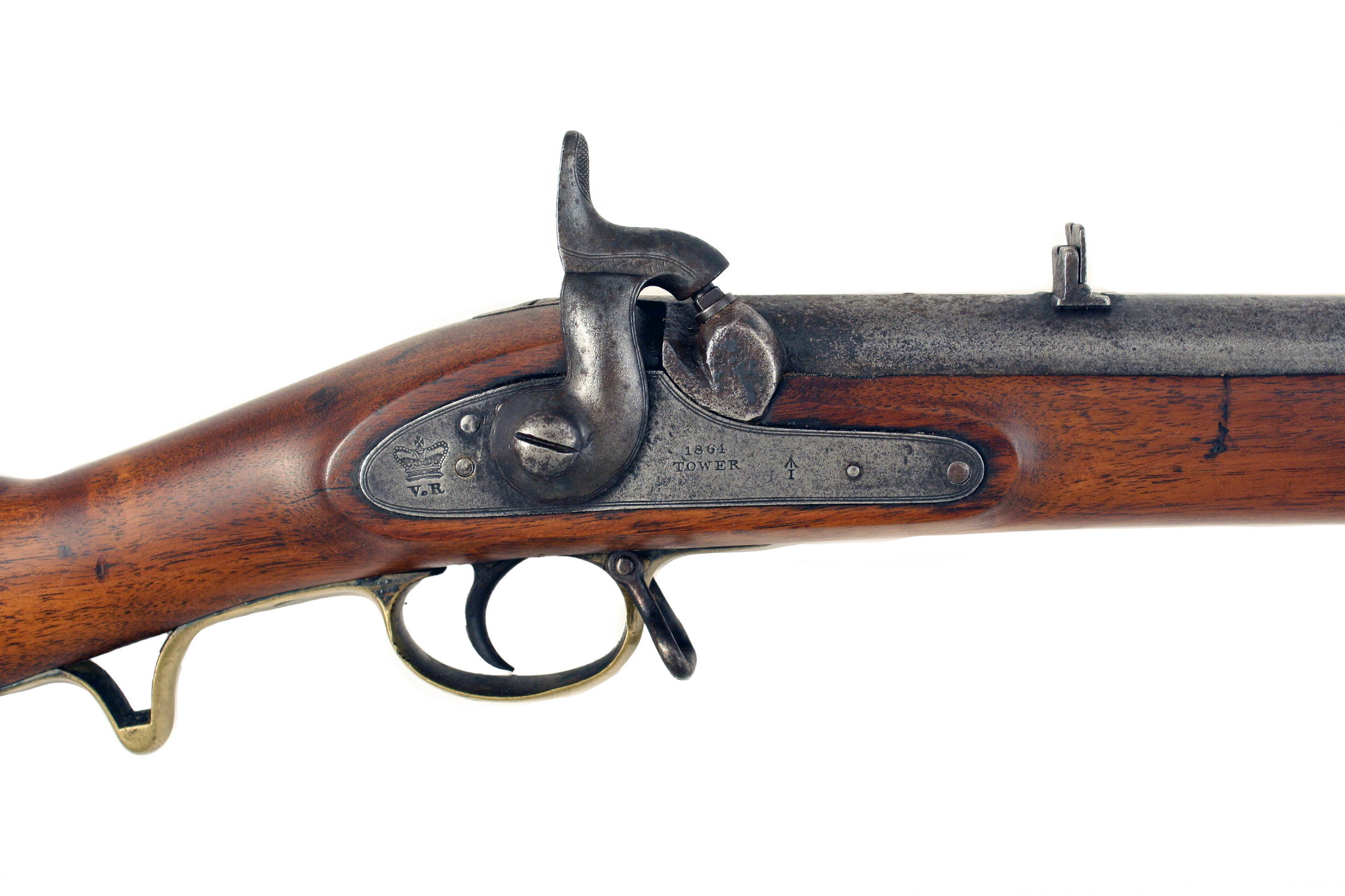 A Percussion Brunswick Service Rifle, Dated 1864. - Image 2