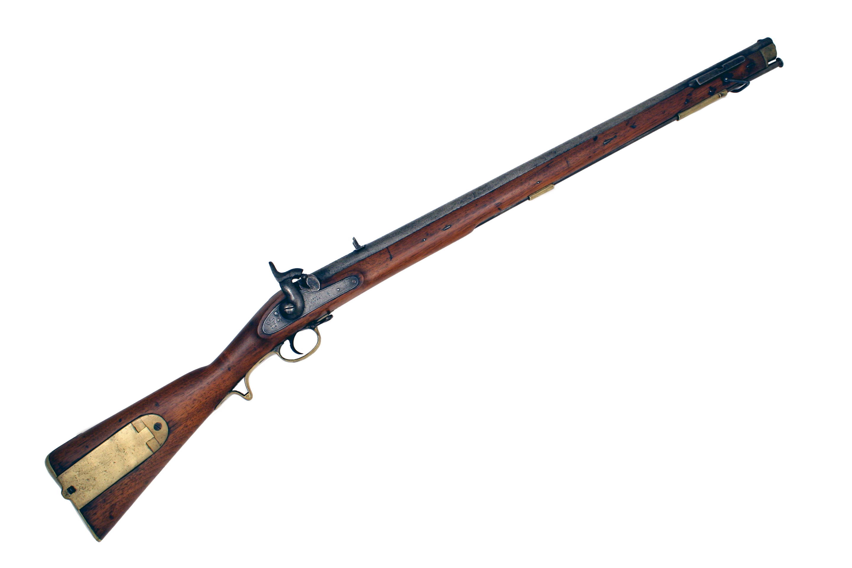 A Percussion Brunswick Service Rifle, Dated 1864.