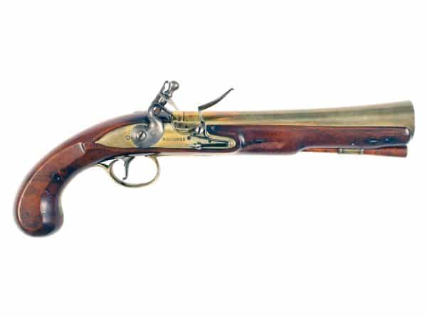 A Flintlock Blunderbuss Pistol by Richards of London.