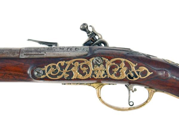 An Early Pair of Long Holster Pistols, Circa 1760. - Image 5