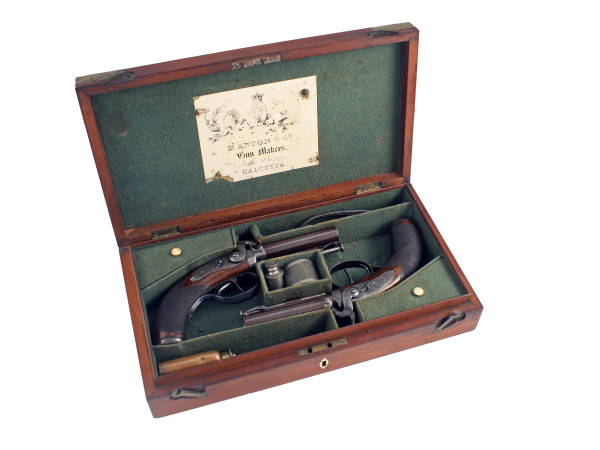 A Cased Pair of D.B. Pistols by Westley Richards