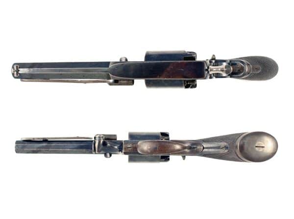 A Good Cased 54 Bore Adams Patent Five Shot Percussion Revolver. - Image 6
