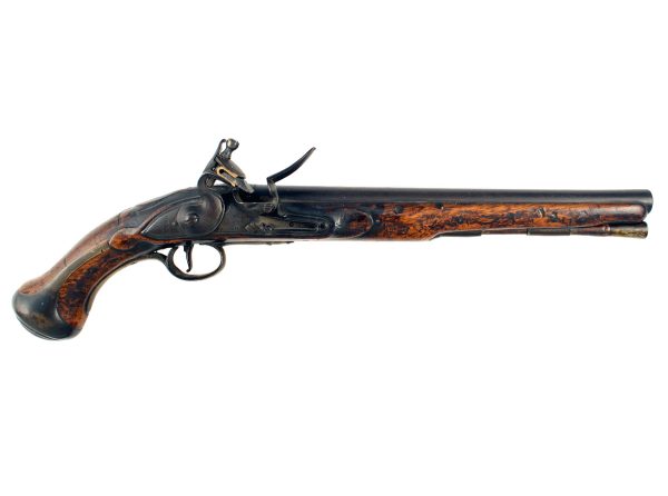 A Rare 25-Bore Flintlock 1756 Pattern Land Service Pistol By Grice, Dated 1759.