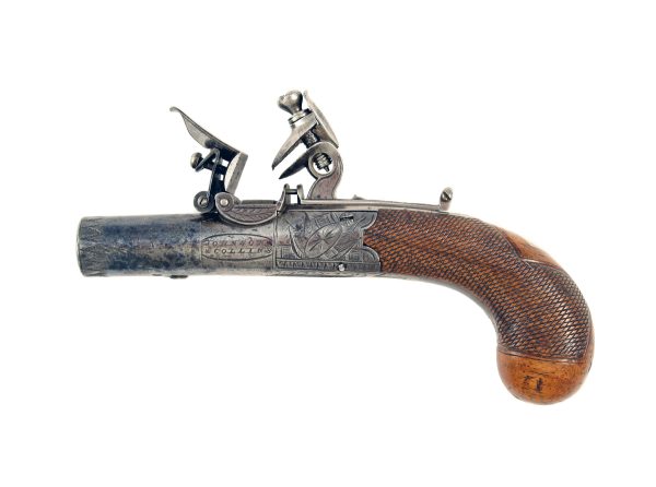 A Good Round Framed Pocket Pistol by Johnson & Collins. - Image 3