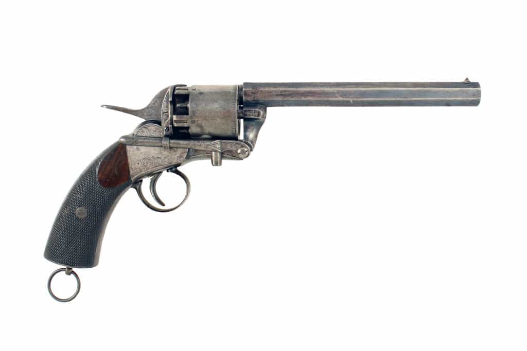 A Rare 48 Bore Webley Patent Second Model ‘Longspur’ Revolver.