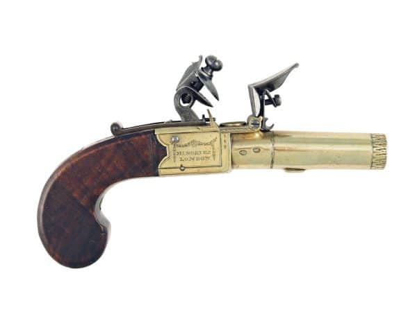 A Crisp Flintlock Pocket Pistol by Brander & Potts.