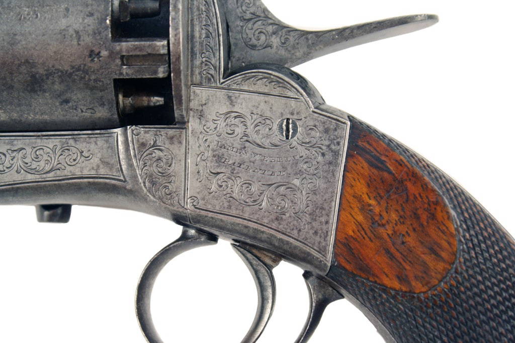 A Rare 48 Bore Webley Patent Second Model ‘Longspur’ Revolver. - Image 3