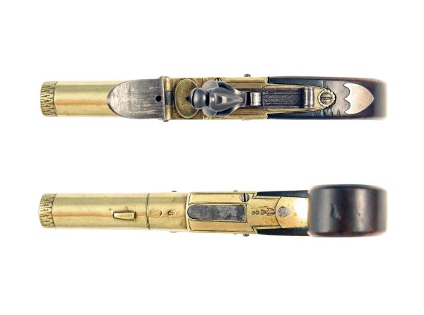 A Crisp Flintlock Pocket Pistol by Brander & Potts. - Image 3