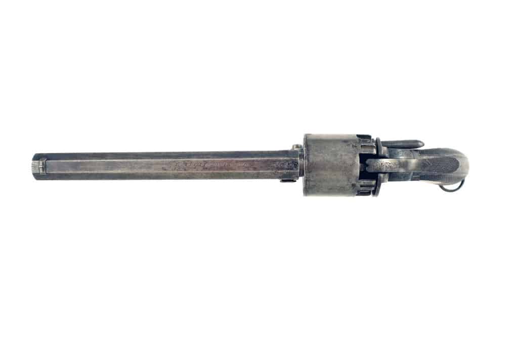 A Rare 48 Bore Webley Patent Second Model ‘Longspur’ Revolver. - Image 5