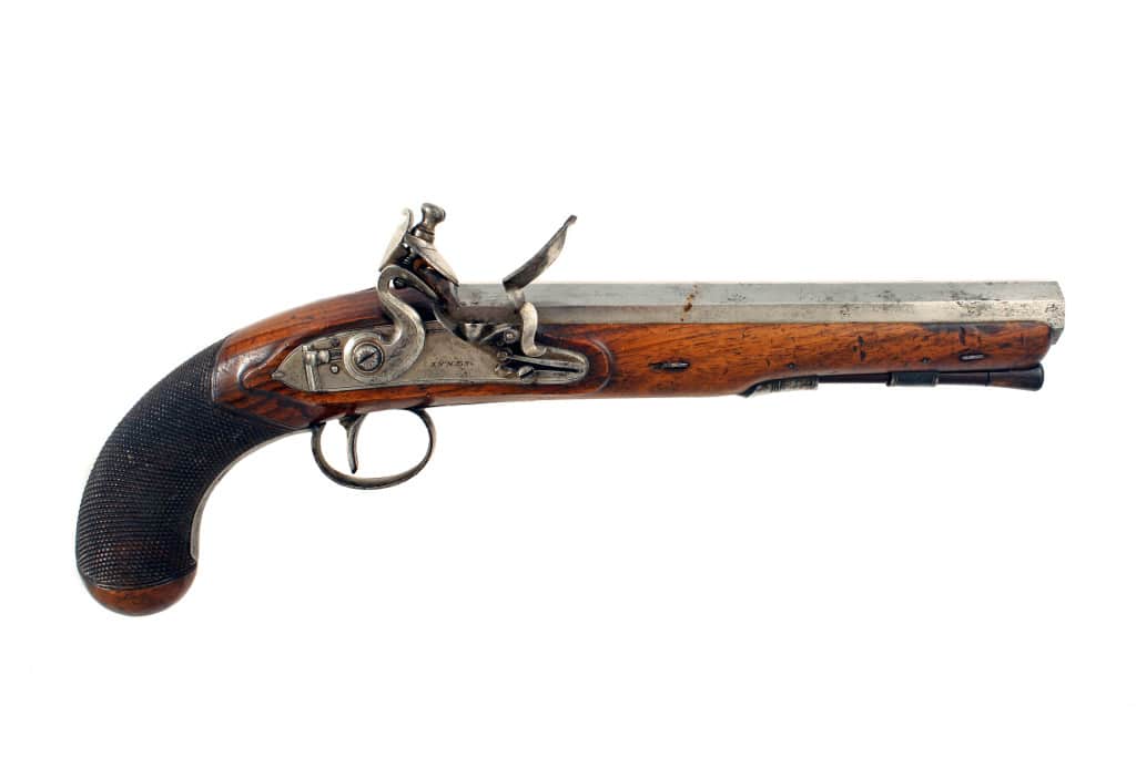 A Flintlock Officers/Duelling Pistol by Innes