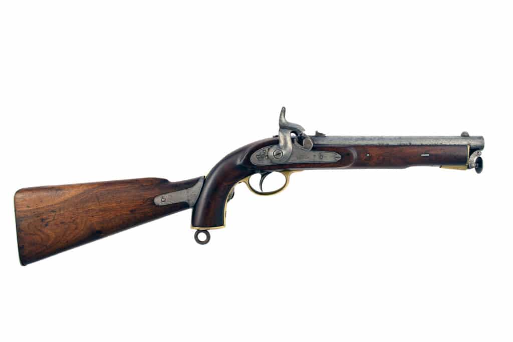 An Incredibly Rare Lancers Pistol with Shoulder Stock