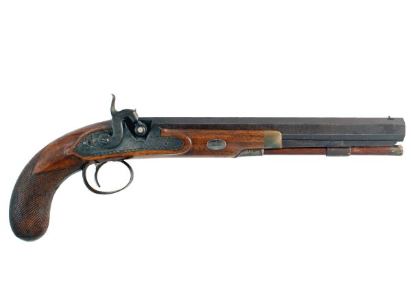 A Percussion Duelling Pistol by Joe Manton