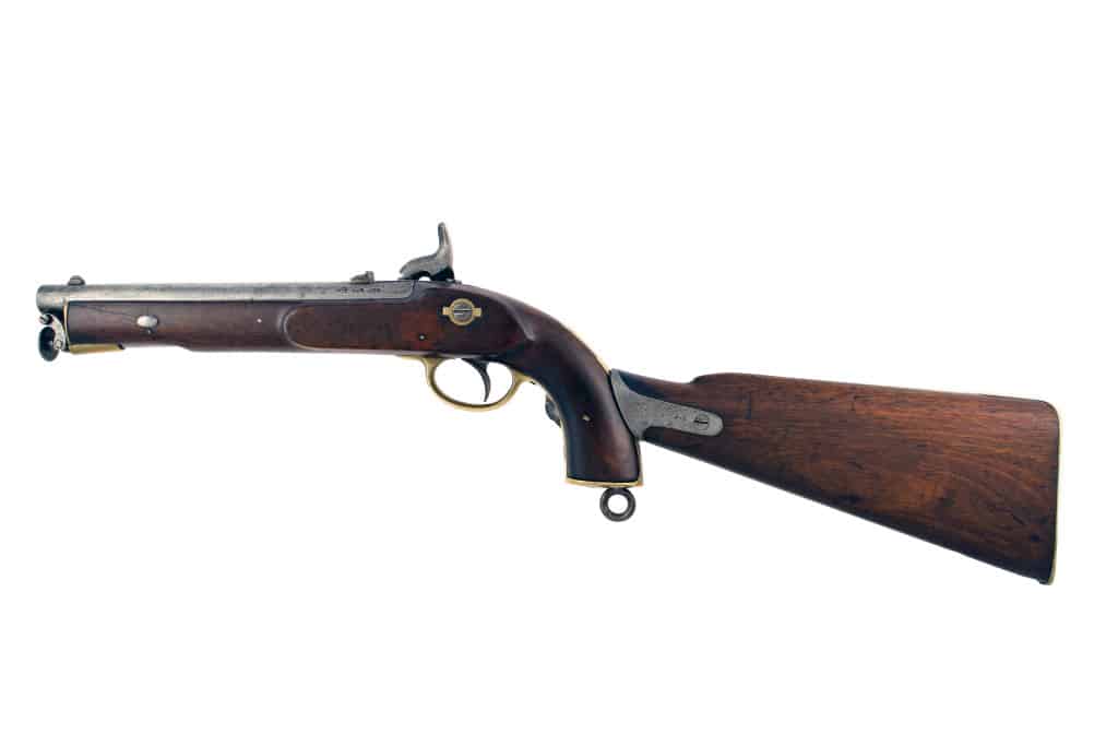 An Incredibly Rare Lancers Pistol with Shoulder Stock - Image 8