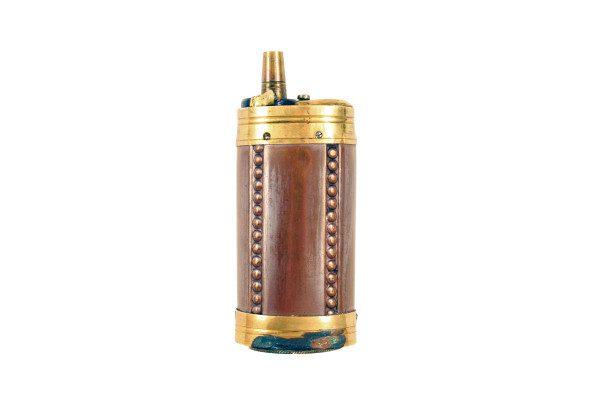 A Very Good Three-Way Pistol Flask. - Image 3