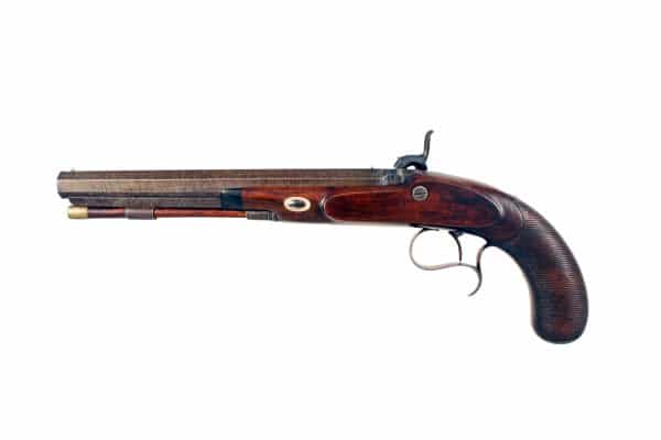 A Percussion Duelling Pistol with Secret Rifling by Reilly of London. - Image 2