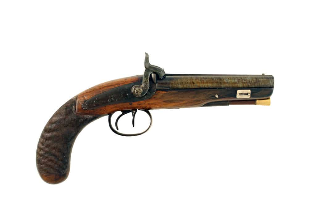 A D.B. Percussion Pistol by Conway of Manchester.