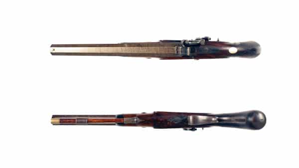 A Percussion Duelling Pistol with Secret Rifling by Reilly of London. - Image 3