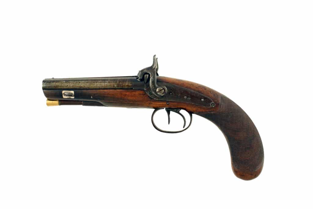 A D.B. Percussion Pistol by Conway of Manchester. - Image 2