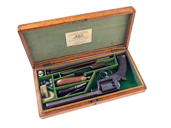 A Cased Adams 38 Bore Revolver