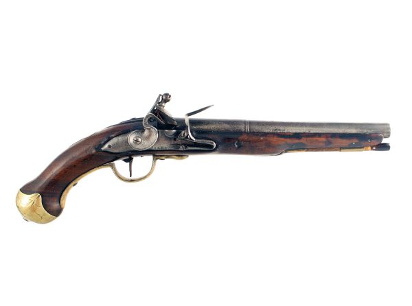 An Early Flintlock Holster Pistol by Dolep of London.