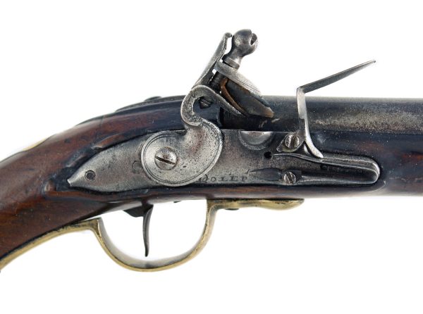 An Early Flintlock Holster Pistol by Dolep of London. - Image 2