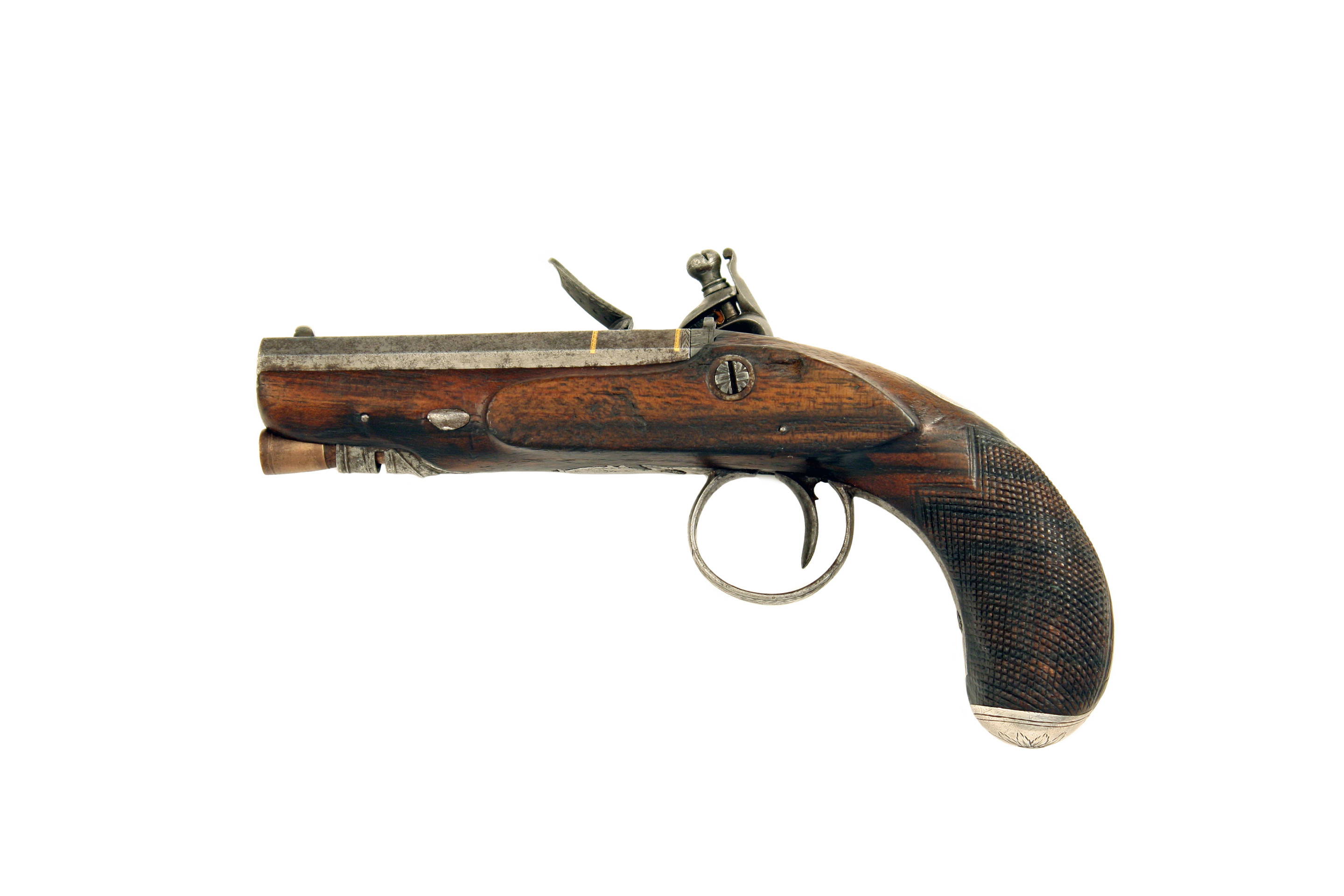 A Miniature Irish Flintlock Pistol by Fowler of Dublin. - Image 4