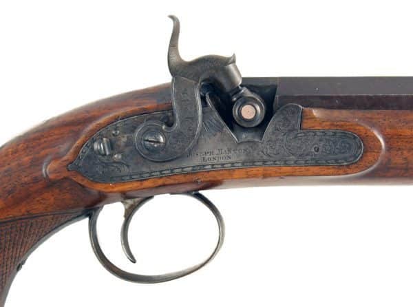 A Percussion Duelling Pistol by Joe Manton - Image 2