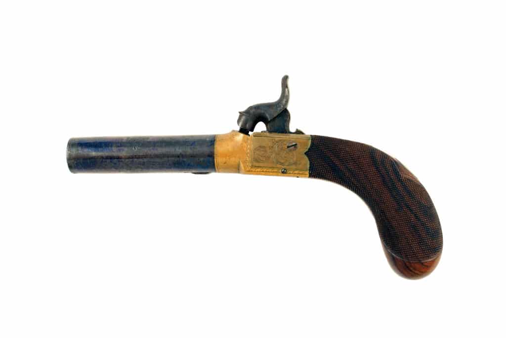 A Good Percussion Pocket Pistol by Mitchell & Co. Manchester. - Image 2