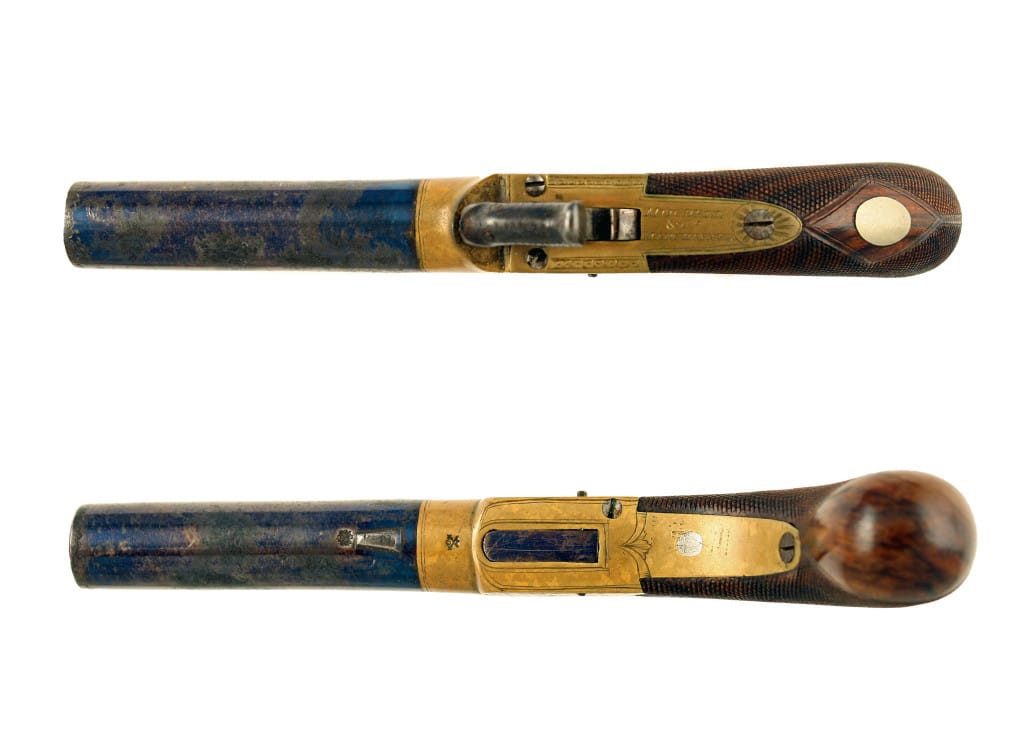 A Good Percussion Pocket Pistol by Mitchell & Co. Manchester. - Image 3