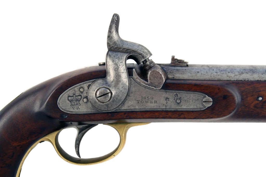 An Incredibly Rare Lancers Pistol with Shoulder Stock - Image 7